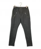 ISAMU KATAYAMA BACKLASHイサムカタヤマ・バックラッシュ）の古着「SOFT SMOOTH 縮絨ウール イージーパンツ」｜グレー