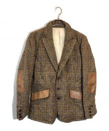ISAMU KATAYAMA BACKLASH（イサムカタヤマ・バックラッシュ）の古着「縮絨ウールジャケット」｜ブラウン