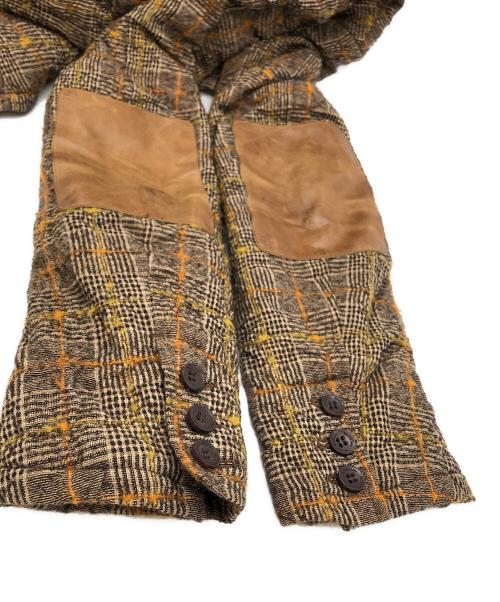 ISAMU KATAYAMA BACKLASH（イサムカタヤマ・バックラッシュ）ISAMU KATAYAMA BACKLASH (イサムカタヤマ・バックラッシュ) 縮絨ウールジャケット ブラウン サイズ:SIZE Mの古着・服飾アイテム