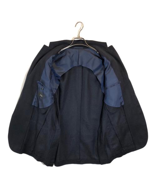 Brilla per il gusto（ブリッラ ペル イルグースト）Brilla per il gusto (ブリッラ ペル イルグースト) シルクキャメルテーラードジャケット ネイビー サイズ:SIZE 50の古着・服飾アイテム