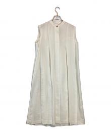LOHEN（ローヘン）の古着「ワイドプリーツ2way ワンピース」｜ベージュ