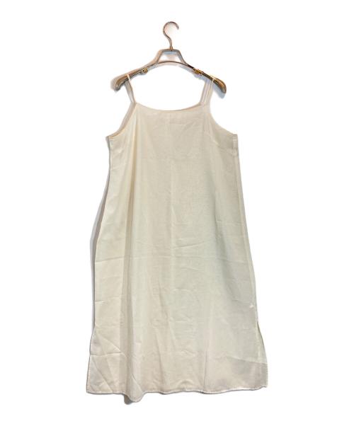 LOHEN（ローヘン）LOHEN (ローヘン) ワイドプリーツ2way ワンピース ベージュ サイズ:Fの古着・服飾アイテム