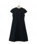 YOKO CHAN（ヨーコチャン）の古着「ハーフスリーブフレアドレス」｜ブラック