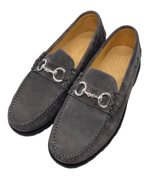 PARABOOT（パラブーツ）PARABOOT (パラブーツ) UNITED ARROWS TOKYO (ユナイテッドアローズトウキョウ) スエードビットローファー グレー サイズ:7 1/2の古着・服飾アイテム
