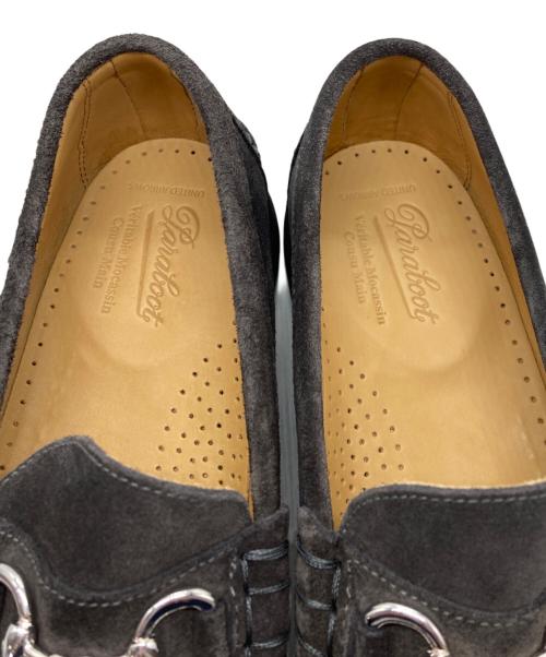 PARABOOT（パラブーツ）PARABOOT (パラブーツ) UNITED ARROWS TOKYO (ユナイテッドアローズトウキョウ) スエードビットローファー グレー サイズ:7 1/2の古着・服飾アイテム