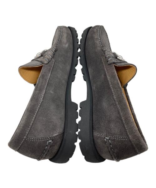 PARABOOT（パラブーツ）PARABOOT (パラブーツ) UNITED ARROWS TOKYO (ユナイテッドアローズトウキョウ) スエードビットローファー グレー サイズ:7 1/2の古着・服飾アイテム