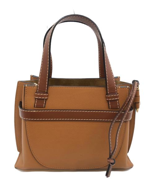 LOEWE（ロエベ）LOEWE (ロエベ) GATE TOP HANDLE MINI BAG ブラウンの古着・服飾アイテム