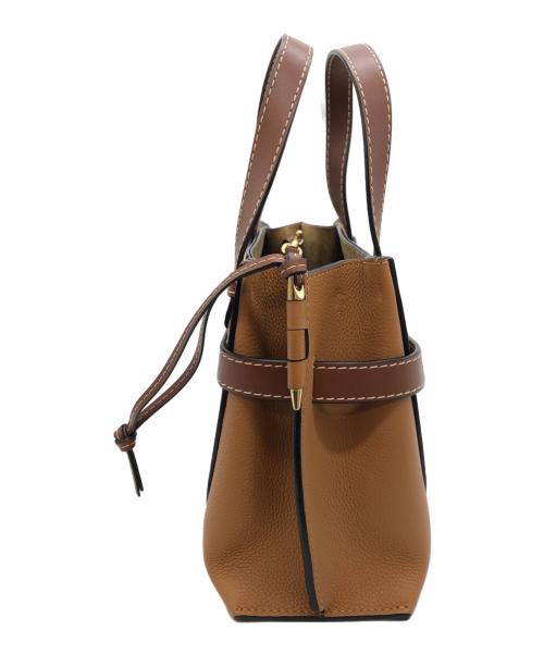 LOEWE（ロエベ）LOEWE (ロエベ) GATE TOP HANDLE MINI BAG ブラウンの古着・服飾アイテム