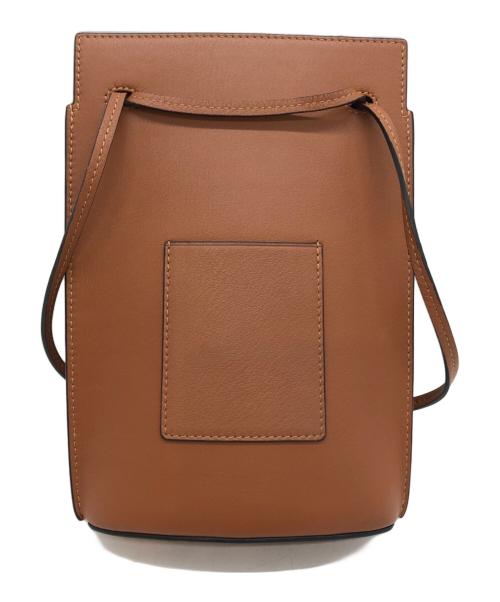 LOEWE（ロエベ）LOEWE (ロエベ) ダイスポケットショルダーバッグ ブラウン×ゴールドの古着・服飾アイテム