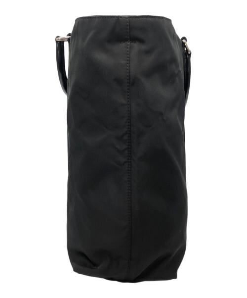 PRADA（プラダ）PRADA (プラダ) 三角プレートナイロンハンドバッグ ブラックの古着・服飾アイテム