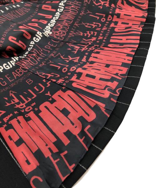 JPG（ジャンポールゴルチエ）JPG (ジャンポールゴルチエ) ストライプテーラードジャケット ブラック サイズ:SIZE 40の古着・服飾アイテム