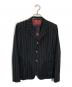 JPG（ジャンポールゴルチエ）の古着「ストライプテーラードジャケット」｜ブラック