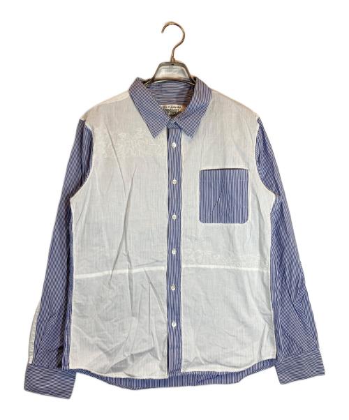 UNDERCOVER（アンダーカバー）UNDERCOVER (アンダーカバー) assemble a.k.a. AFFA (アッセンブル エーケーエー エーエフエ) 切替シャツ ブルー サイズ:Mの古着・服飾アイテム