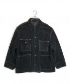 H BEAUTY&YOUTHエイチ ビューティー&ユース）の古着「SUEDE LABOR COVER ALL」｜ブラック