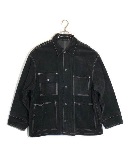 H BEAUTY&YOUTH（エイチ ビューティー&ユース）H BEAUTY&YOUTH (エイチ ビューティー&ユース) SUEDE LABOR COVER ALL ブラック サイズ:SIZE Lの古着・服飾アイテム