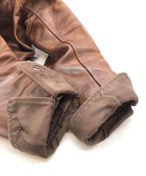 Aero LEATHER（エアロレザー）Aero LEATHER (エアロレザー) ホースハイドレザージャケト ブラウン サイズ:SIZE 34の古着・服飾アイテム