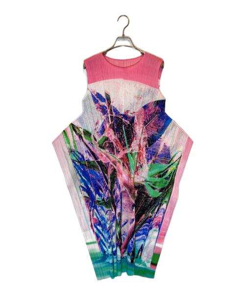 PLEATS PLEASE（プリーツプリーズ）PLEATS PLEASE (プリーツプリーズ) プリーツワンピース マルチカラー サイズ:SIZE 3の古着・服飾アイテム