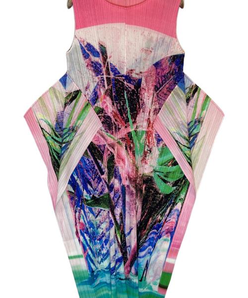 PLEATS PLEASE（プリーツプリーズ）PLEATS PLEASE (プリーツプリーズ) プリーツワンピース マルチカラー サイズ:SIZE 3の古着・服飾アイテム