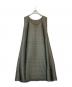 PLEATS PLEASE（プリーツプリーズ）の古着「プリーツワンピース」｜カーキ