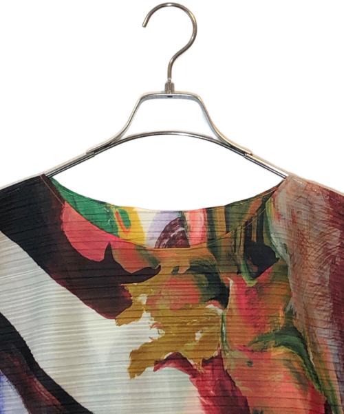 PLEATS PLEASE（プリーツプリーズ）PLEATS PLEASE (プリーツプリーズ) バウンスプリーツ 総柄 ワンピース マルチカラー サイズ:SIZE 5の古着・服飾アイテム