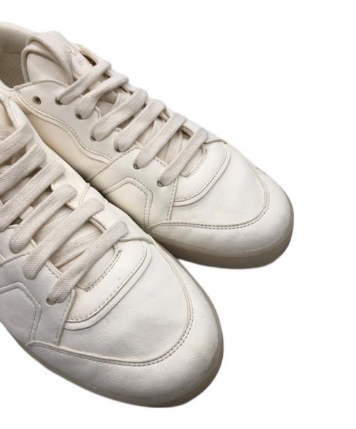 PRADA（プラダ）PRADA (プラダ) ナッパレザー スニーカー ホワイト サイズ:37 1/2の古着・服飾アイテム
