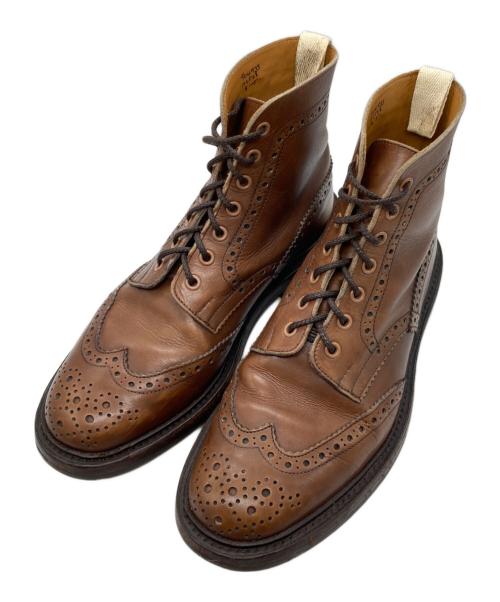 Tricker's（トリッカーズ）Tricker's (トリッカーズ) ウィングチップブーツ ブラウン サイズ:8Tの古着・服飾アイテム