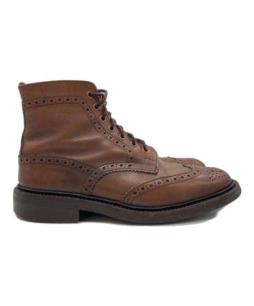 Tricker's（トリッカーズ）Tricker's (トリッカーズ) ウィングチップブーツ ブラウン サイズ:8Tの古着・服飾アイテム