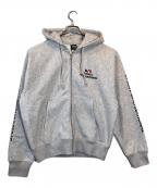 stussyステューシー）の古着「STUSSY INTERNATIONAL ZIP HOODIE」｜グレー