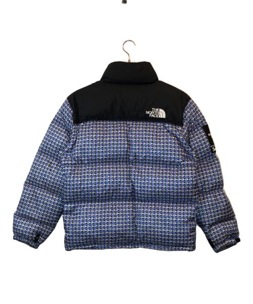 THE NORTH FACE（ザ ノース フェイス）THE NORTH FACE (ザ ノース フェイス) Supreme (シュプリーム) STUDDED NUPTSE JACKET ブラック×ブルー サイズ:Ｍの古着・服飾アイテム