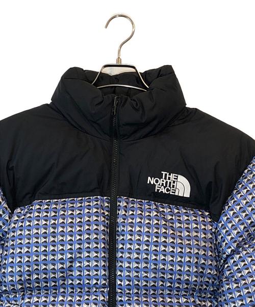 THE NORTH FACE（ザ ノース フェイス）THE NORTH FACE (ザ ノース フェイス) Supreme (シュプリーム) STUDDED NUPTSE JACKET ブラック×ブルー サイズ:Ｍの古着・服飾アイテム