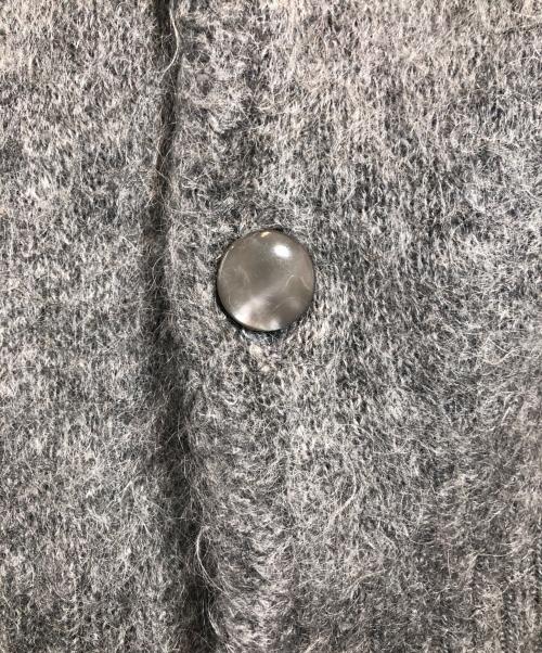 Needles（ニードルズ）Needles (ニードルズ) MOHEAR MIX ELBOW PATCH CARDIGAN JSSP グレー サイズ:Mの古着・服飾アイテム