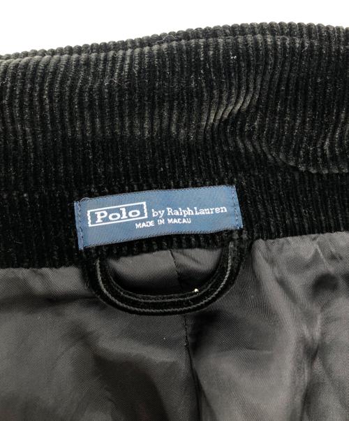 POLO RALPH LAUREN（ポロ・ラルフローレン）POLO RALPH LAUREN (ポロ・ラルフローレン) クルミボタンコーデュロイジャケット ブラック サイズ:Lの古着・服飾アイテム