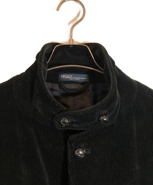 POLO RALPH LAUREN（ポロ・ラルフローレン）POLO RALPH LAUREN (ポロ・ラルフローレン) クルミボタンコーデュロイジャケット ブラック サイズ:Lの古着・服飾アイテム