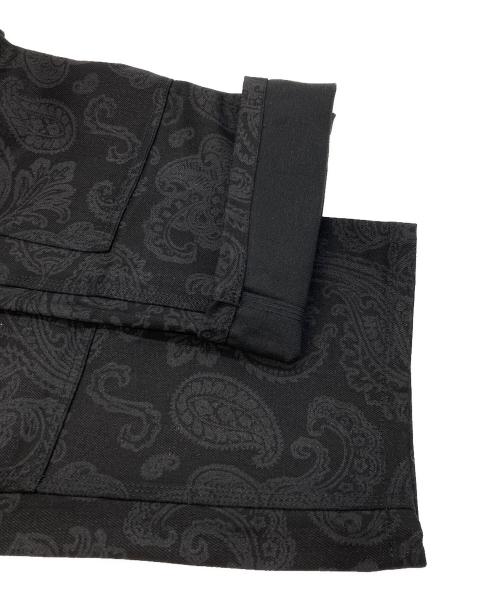 S.W.U.N（エスダブリューユーエヌ）S.W.U.N (エスダブリューユーエヌ) Double Knee Paisley Denim Pants（ダブルニー ペイズリー デニムパンツ) ブラック サイズ:ＸＬの古着・服飾アイテム