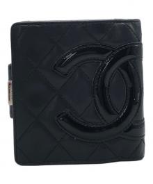 CHANEL（シャネル）の古着「カンボンライン がま口財布」｜ブラック