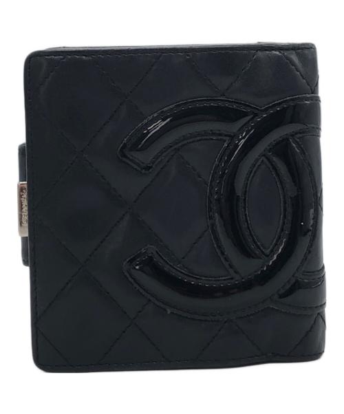 CHANEL（シャネル）CHANEL (シャネル) カンボンライン がま口財布 ブラック サイズ:下記参照の古着・服飾アイテム