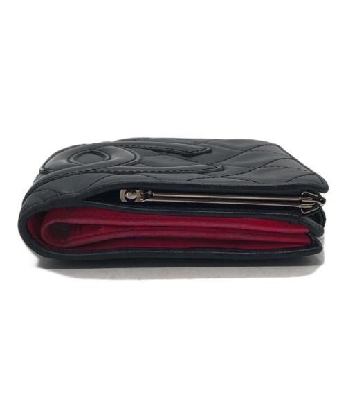 CHANEL（シャネル）CHANEL (シャネル) カンボンライン がま口財布 ブラック サイズ:下記参照の古着・服飾アイテム