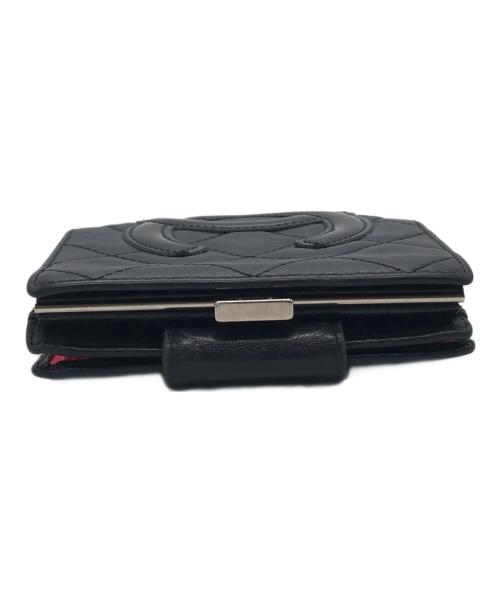 CHANEL（シャネル）CHANEL (シャネル) カンボンライン がま口財布 ブラック サイズ:下記参照の古着・服飾アイテム