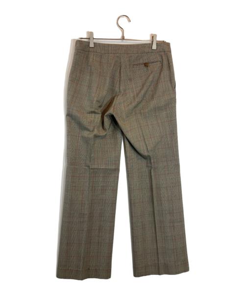 Vivienne Westwood RED LABEL（ヴィヴィアンウエストウッドレッドレーベル）Vivienne Westwood RED LABEL (ヴィヴィアンウエストウッドレッドレーベル) チェックワイドタックパンツ グレー サイズ:３の古着・服飾アイテム