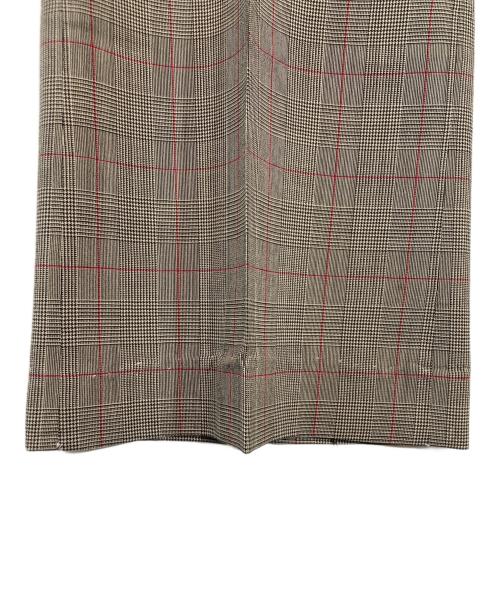Vivienne Westwood RED LABEL（ヴィヴィアンウエストウッドレッドレーベル）Vivienne Westwood RED LABEL (ヴィヴィアンウエストウッドレッドレーベル) チェックワイドタックパンツ グレー サイズ:３の古着・服飾アイテム