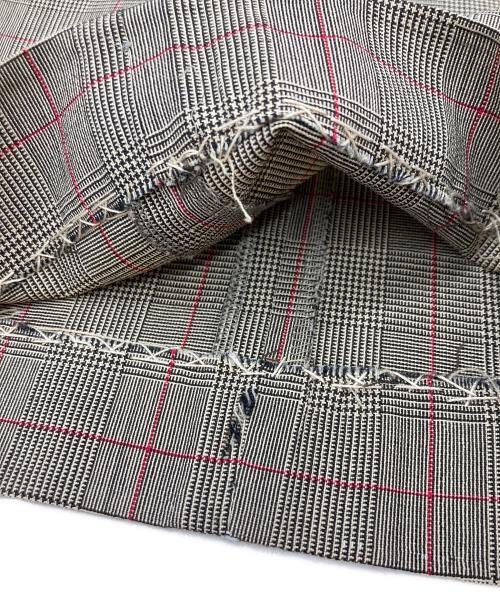 Vivienne Westwood RED LABEL（ヴィヴィアンウエストウッドレッドレーベル）Vivienne Westwood RED LABEL (ヴィヴィアンウエストウッドレッドレーベル) チェックワイドタックパンツ グレー サイズ:３の古着・服飾アイテム