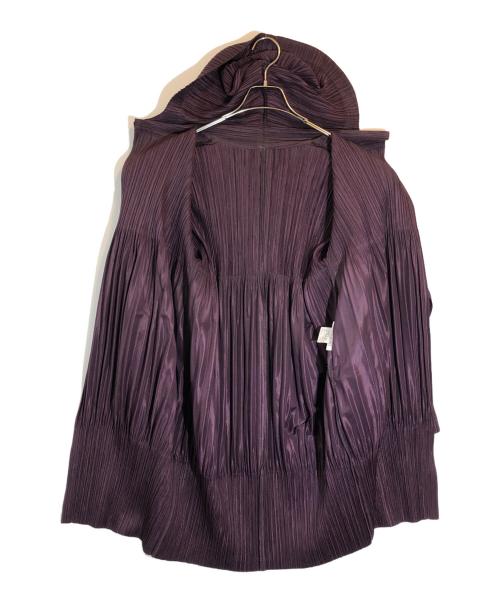 PLEATS PLEASE（プリーツプリーズ）PLEATS PLEASE (プリーツプリーズ) プリーツロングコート パープル サイズ:SIZE 3の古着・服飾アイテム