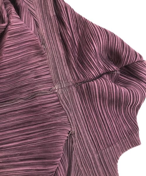 PLEATS PLEASE（プリーツプリーズ）PLEATS PLEASE (プリーツプリーズ) プリーツロングコート パープル サイズ:SIZE 3の古着・服飾アイテム