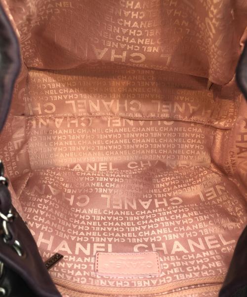 CHANEL（シャネル）CHANEL (シャネル) ラムスキンチェーンショルダーバッグ パープルの古着・服飾アイテム