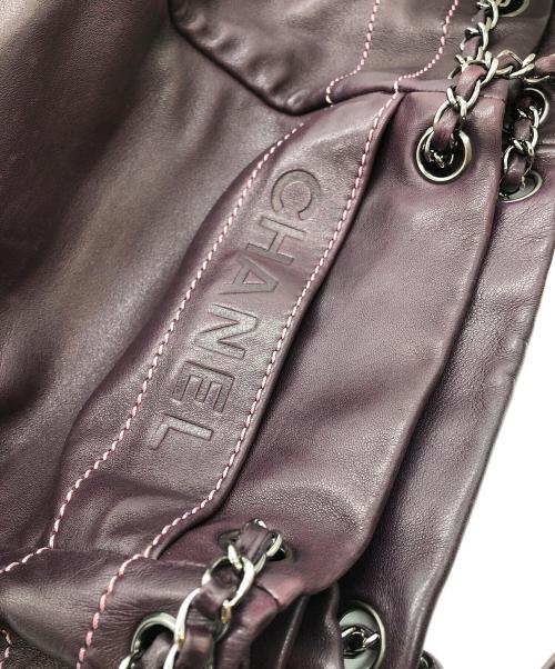 CHANEL（シャネル）CHANEL (シャネル) ラムスキンチェーンショルダーバッグ パープルの古着・服飾アイテム