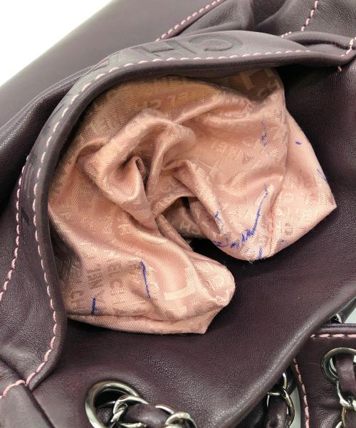 CHANEL（シャネル）CHANEL (シャネル) ラムスキンチェーンショルダーバッグ パープルの古着・服飾アイテム