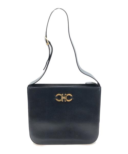 Salvatore Ferragamo（サルヴァトーレ フェラガモ）Salvatore Ferragamo (サルヴァトーレ フェラガモ) ガンチーニショルダーバッグ ネイビーの古着・服飾アイテム