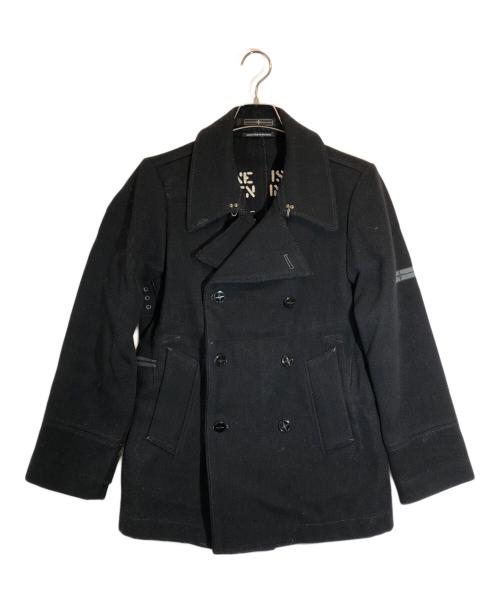 STONE ISLAND（ストーンアイランド）STONE ISLAND (ストーンアイランド) メルトンウールPコート ブラック サイズ:SIZE Sの古着・服飾アイテム