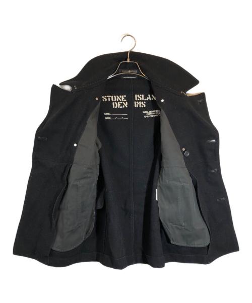 STONE ISLAND（ストーンアイランド）STONE ISLAND (ストーンアイランド) メルトンウールPコート ブラック サイズ:SIZE Sの古着・服飾アイテム