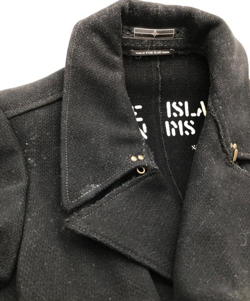 STONE ISLAND（ストーンアイランド）STONE ISLAND (ストーンアイランド) メルトンウールPコート ブラック サイズ:SIZE Sの古着・服飾アイテム